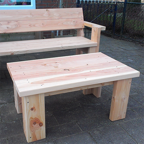 Houten douglas salontafel