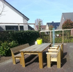 Douglas houten tuintafels