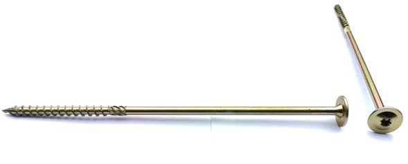 Tellerkopschroef blauw verzinkte schroeven  torx 6x160